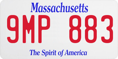 MA license plate 9MP883