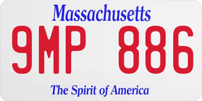 MA license plate 9MP886