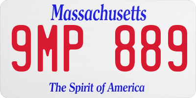 MA license plate 9MP889