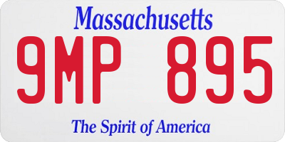 MA license plate 9MP895