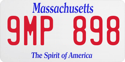 MA license plate 9MP898