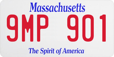 MA license plate 9MP901
