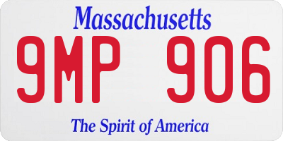 MA license plate 9MP906