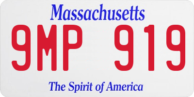 MA license plate 9MP919