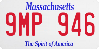 MA license plate 9MP946