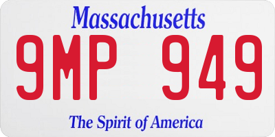 MA license plate 9MP949
