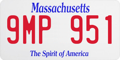MA license plate 9MP951