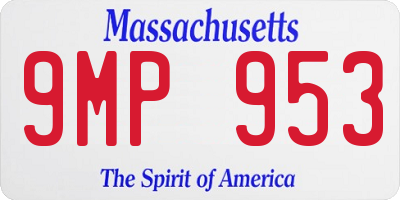 MA license plate 9MP953