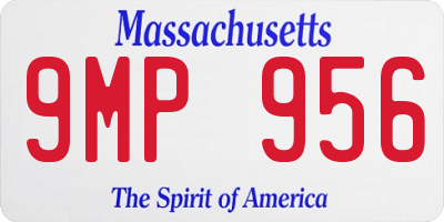 MA license plate 9MP956
