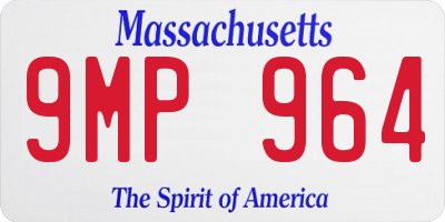 MA license plate 9MP964