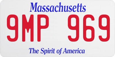 MA license plate 9MP969