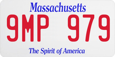 MA license plate 9MP979