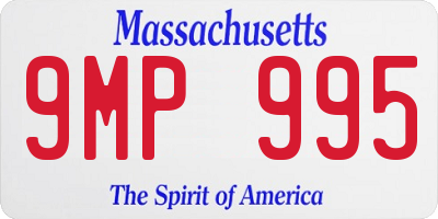 MA license plate 9MP995