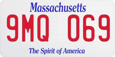 MA license plate 9MQ069
