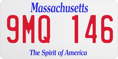 MA license plate 9MQ146