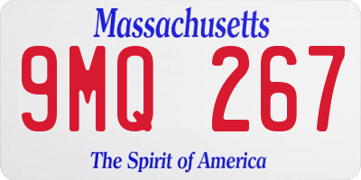 MA license plate 9MQ267