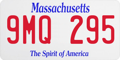 MA license plate 9MQ295