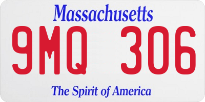 MA license plate 9MQ306