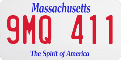 MA license plate 9MQ411