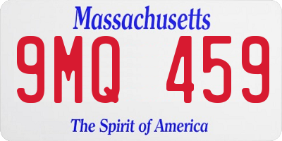 MA license plate 9MQ459