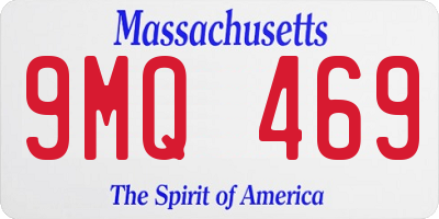 MA license plate 9MQ469