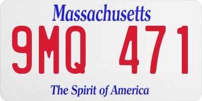 MA license plate 9MQ471