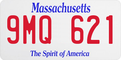 MA license plate 9MQ621