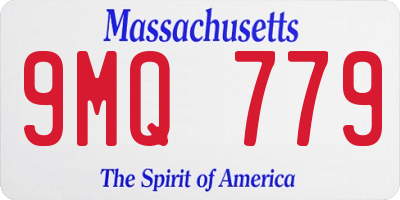 MA license plate 9MQ779