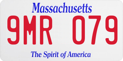MA license plate 9MR079