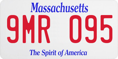 MA license plate 9MR095