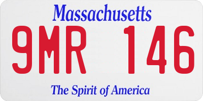 MA license plate 9MR146
