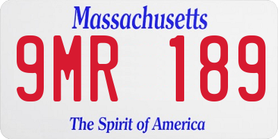 MA license plate 9MR189