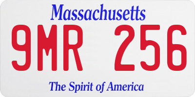 MA license plate 9MR256