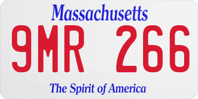 MA license plate 9MR266