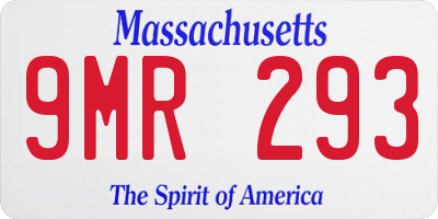 MA license plate 9MR293