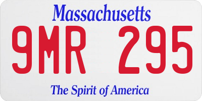MA license plate 9MR295