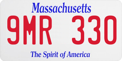 MA license plate 9MR330