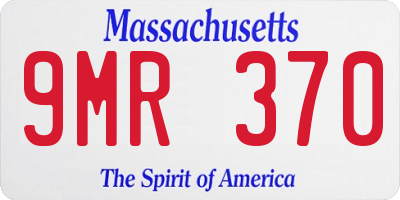 MA license plate 9MR370