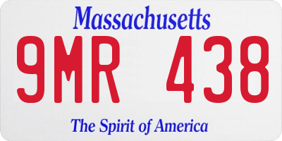 MA license plate 9MR438