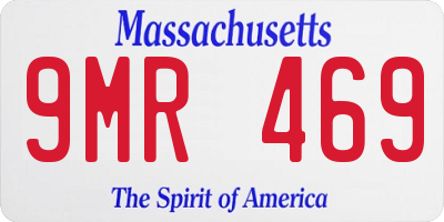 MA license plate 9MR469