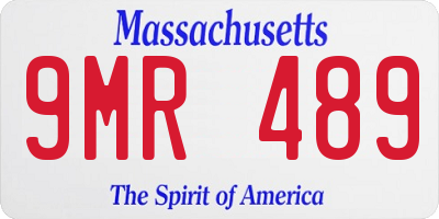 MA license plate 9MR489
