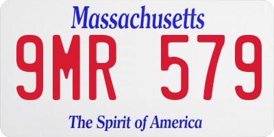 MA license plate 9MR579