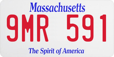 MA license plate 9MR591
