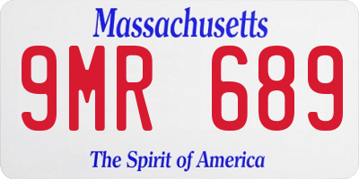 MA license plate 9MR689