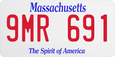 MA license plate 9MR691