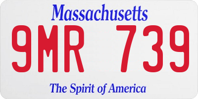 MA license plate 9MR739