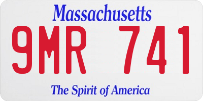 MA license plate 9MR741