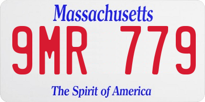 MA license plate 9MR779