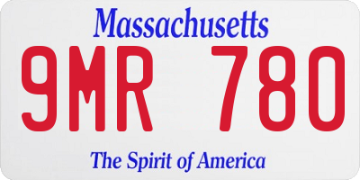 MA license plate 9MR780