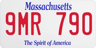 MA license plate 9MR790
